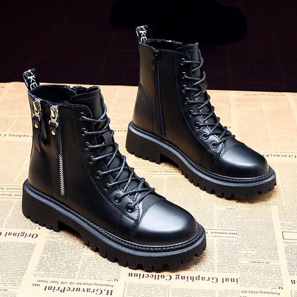 boots 2021 women's pu fashion winter increase double zipper style girl women shoes, Black
boots 2021 women's pu fashion winter increase double zipper style girl women shoes, Black