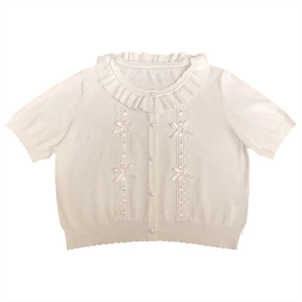 women's sweaters summer cropped women cute lace cardigan girls kawaii korean fashion knitted japanese white short sleeve pull, White;black
women's sweaters summer cropped women cute lace cardigan girls kawaii korean fashion knitted japanese white short sleeve pull, White;black