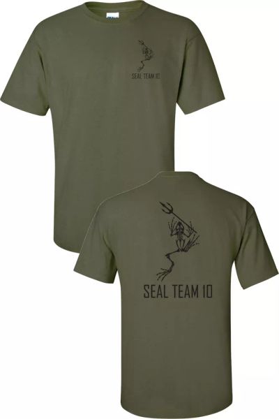 navy seals team 10 skeleton frog w/ spear printed front & back men's tshirt 716, White;black
navy seals team 10 skeleton frog w/ spear printed front & back men's tshirt 716, White;black