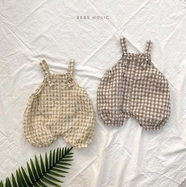 rompers 2021 boys girls plaid cotton summer babys jumpsuit, Blue
rompers 2021 boys girls plaid cotton summer babys jumpsuit, Blue
