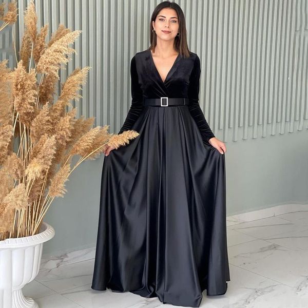 party dresses thinyfull prom evening black v-neck velvet long sleeves dress floor length satin cocktail gowns saudi arabia, White;black
party dresses thinyfull prom evening black v-neck velvet long sleeves dress floor length satin cocktail gowns saudi arabia, White;black