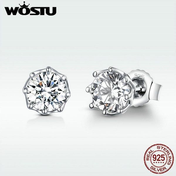stud wostu genuine 925 sterling silver sparkling light earrings for women engagement wedding shiny original jewelry gift dxe499, Golden;silver
stud wostu genuine 925 sterling silver sparkling light earrings for women engagement wedding shiny original jewelry gift dxe499, Golden;silver