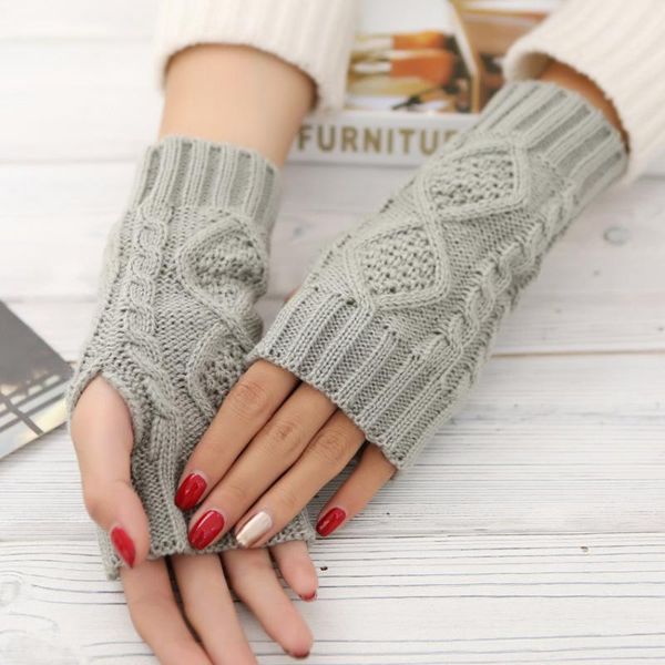 five fingers gloves solid winter women knitted fingerless ladies fashion arm warmer mittens glove warm wrist with wool, Blue;gray
five fingers gloves solid winter women knitted fingerless ladies fashion arm warmer mittens glove warm wrist with wool, Blue;gray