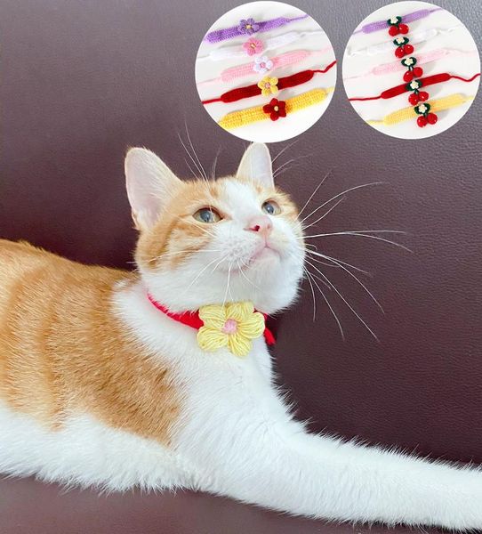 cat collars & leads cute collar hand knitted wool flower bib suitable for small dogs kittens adjustable pet dog necklace accessories
cat collars & leads cute collar hand knitted wool flower bib suitable for small dogs kittens adjustable pet dog necklace accessories
