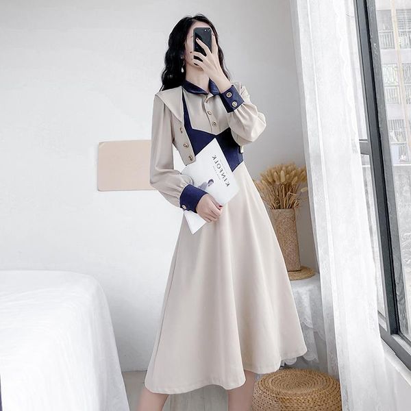 casual dresses real s# platycodon grandiflora dress french style korean contrast stitching wind waist was thin high-end western st, Black;gray
casual dresses real s# platycodon grandiflora dress french style korean contrast stitching wind waist was thin high-end western st, Black;gray