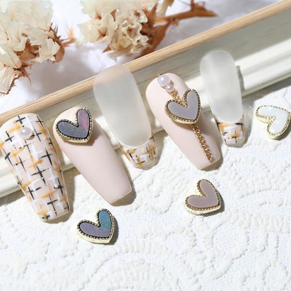 heart-shaped eye-catching nail ornaments decoration anti-drop novelty diy manicure pendants decals for salon art decorations, Silver;gold
heart-shaped eye-catching nail ornaments decoration anti-drop novelty diy manicure pendants decals for salon art decorations, Silver;gold