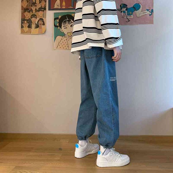men's jeans jeans wff harajuku, long-legged , korean retro , man-made goth clothes, loose cppd, Blue
men's jeans jeans wff harajuku, long-legged , korean retro , man-made goth clothes, loose cppd, Blue