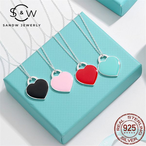 sandw s925 sterling silver enamel love heart necklace lady's charm jewelry pendant original 1:1 holiday gift for girlfriend sweet and r
sandw s925 sterling silver enamel love heart necklace lady's charm jewelry pendant original 1:1 holiday gift for girlfriend sweet and r