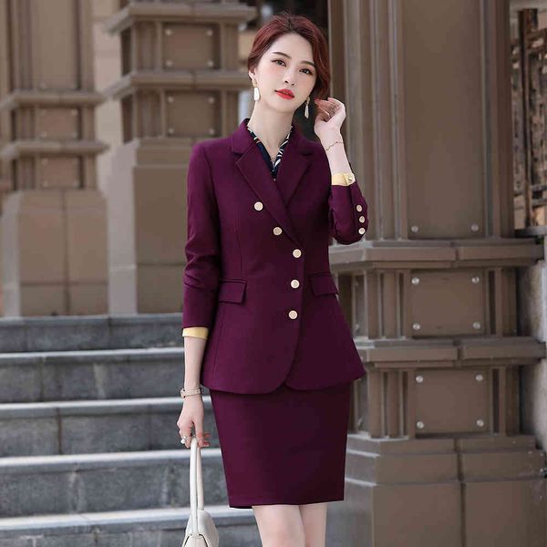 dress elegant work blazer career and women's suit skirt s-5xl two pieces office set ladies formal button decoration clothes, White
dress elegant work blazer career and women's suit skirt s-5xl two pieces office set ladies formal button decoration clothes, White