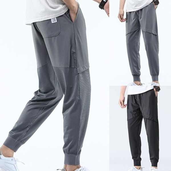 men's pants men ice silk jogger sweatpants causal comfortable trousers 2021 summer thin plus size sports leisure streetwear joggers, Black 
men's pants men ice silk jogger sweatpants causal comfortable trousers 2021 summer thin plus size sports leisure streetwear joggers, Black