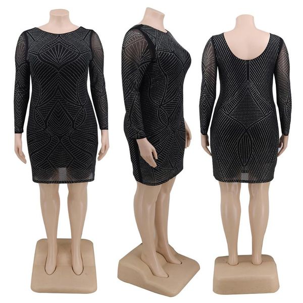 casual dresses plus size woman's sequins dress long sleeve bodycon 4xl 5xl lady mini autumn spring black large female d30, Black;gray
casual dresses plus size woman's sequins dress long sleeve bodycon 4xl 5xl lady mini autumn spring black large female d30, Black;gray