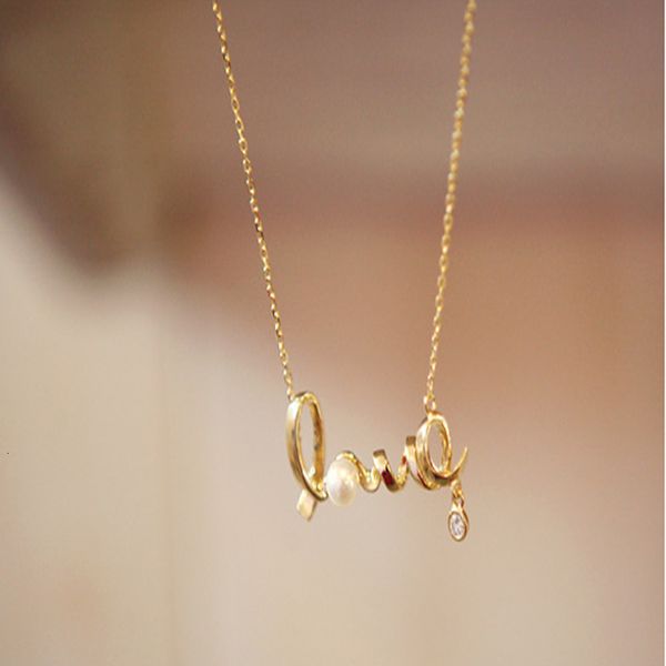 jewelry fashion temperament versatile short pendant english love letter diamond necklace female, Silver
jewelry fashion temperament versatile short pendant english love letter diamond necklace female, Silver