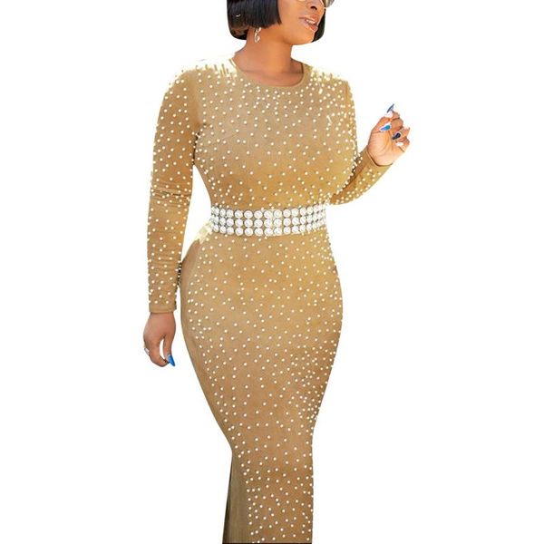 casual dresses women winter autumn maxi dress beads slim fit long sleeve solid color bodycon no belt, Black;gray
casual dresses women winter autumn maxi dress beads slim fit long sleeve solid color bodycon no belt, Black;gray