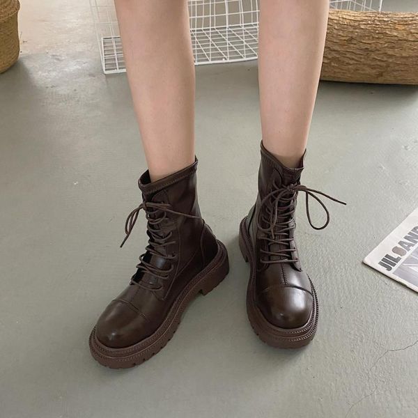boots platform ankle women shoes pu leather leisure cross strap chunky motorcycle botines mujer, Black
boots platform ankle women shoes pu leather leisure cross strap chunky motorcycle botines mujer, Black