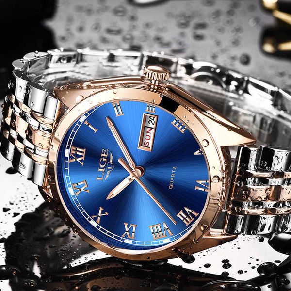 lige watches men waterproof stainless steel luxury analogue wrist watches week display date sports quartz watch men montre homme 210527, Slivery;brown 
lige watches men waterproof stainless steel luxury analogue wrist watches week display date sports quartz watch men montre homme 210527, Slivery;brown