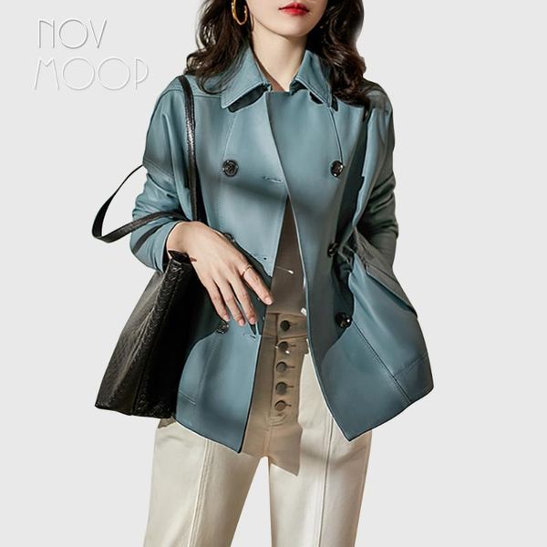 novmoop sheepskin genuine leather women trentch jacket super soft touch delux fabric lt3320 women's & faux, Black
novmoop sheepskin genuine leather women trentch jacket super soft touch delux fabric lt3320 women's & faux, Black