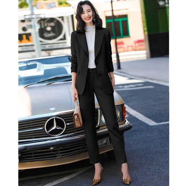 women's two piece pants 2021 office high-end suit autumn western fashion business wear temperament goddess fan two-piece, White
women's two piece pants 2021 office high-end suit autumn western fashion business wear temperament goddess fan two-piece, White