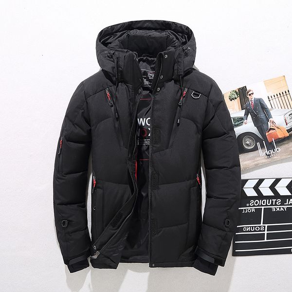 men down thick warm winter jacket hooded thicken duck parka coat casual slim overcoat with many pockets mens, Black
men down thick warm winter jacket hooded thicken duck parka coat casual slim overcoat with many pockets mens, Black