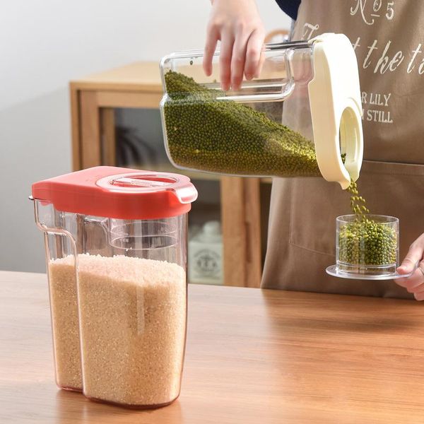 storage bottles & jars plastic japanese rice bucket transparent grain box with measuring cup
storage bottles & jars plastic japanese rice bucket transparent grain box with measuring cup