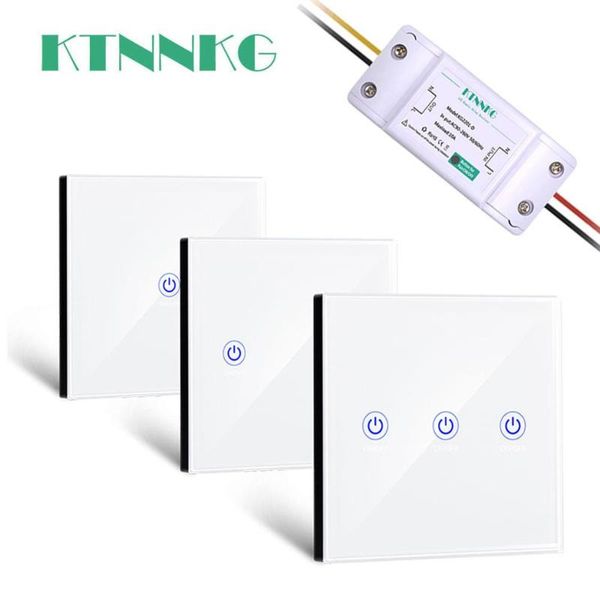 433mhz wireless light switch uses the default on ac 110v 220v 2ch relay receiver module + wall touch remote control for ktnnkg controlers
433mhz wireless light switch uses the default on ac 110v 220v 2ch relay receiver module + wall touch remote control for ktnnkg controlers