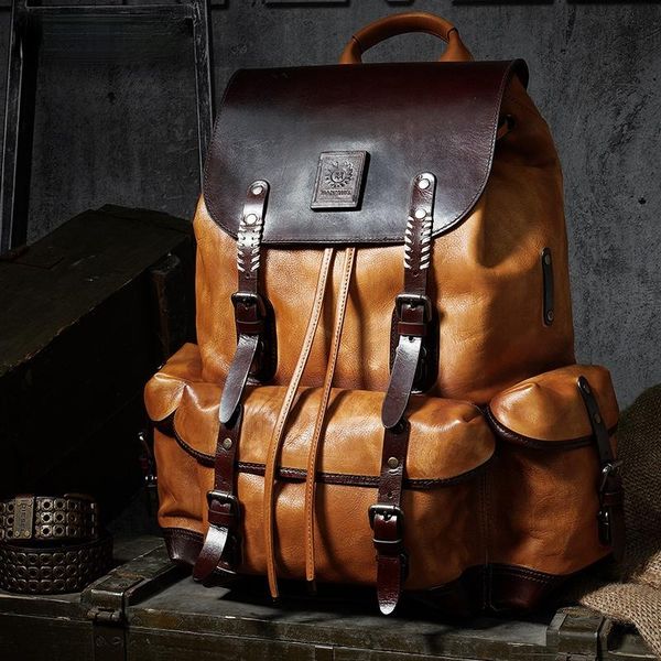 first layer cowhide large capacity handmade backpack travel bag full leather men's genuine schoolbag
first layer cowhide large capacity handmade backpack travel bag full leather men's genuine schoolbag