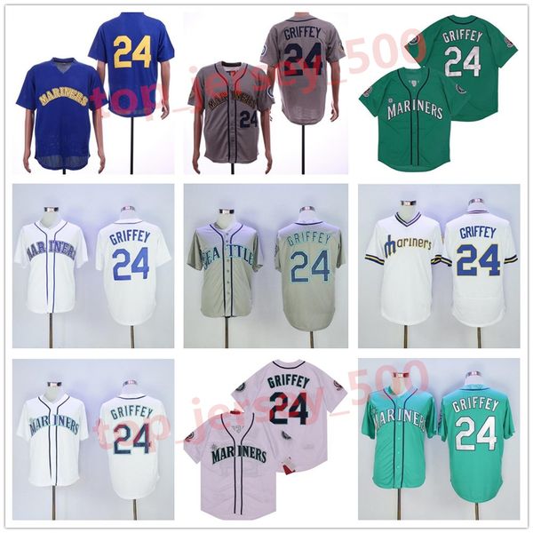 men women youth seattle baseball jerseys 24 ken griffey jr vintage green navy blue beige grey stitched flexbase cool base, Blue;black
men women youth seattle baseball jerseys 24 ken griffey jr vintage green navy blue beige grey stitched flexbase cool base, Blue;black