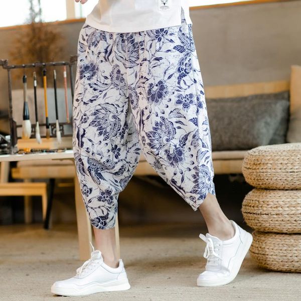 men's pants nice summer fashion printing ethnic style pattern boutique cotton and linen loose men casual calf length 11 colour, Black
men's pants nice summer fashion printing ethnic style pattern boutique cotton and linen loose men casual calf length 11 colour, Black