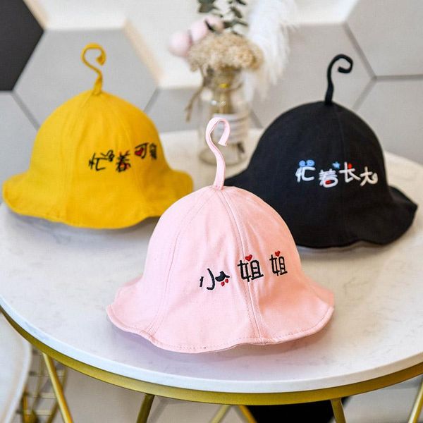 children bucket hat letter print sun protection baby toddler hats cap xr- cycling caps & masks, Black
children bucket hat letter print sun protection baby toddler hats cap xr- cycling caps & masks, Black
