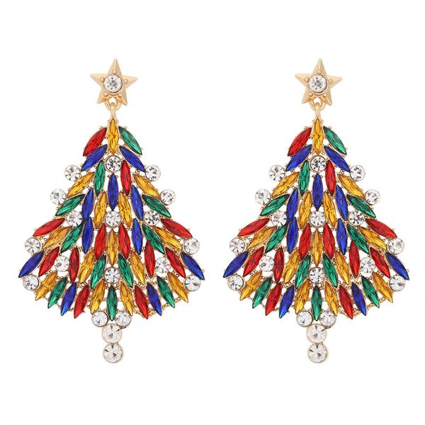 christmas tree designer stud earrings personalized wild handmade five-pointed star alloy-tree alloy diamond winding earring party holiday ea, Golden;silver
christmas tree designer stud earrings personalized wild handmade five-pointed star alloy-tree alloy diamond winding earring party holiday ea, Golden;silver
