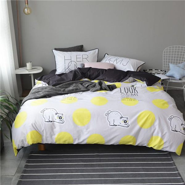 bedding sets white bear gray printed set kids bedspread king size duvet cover cute 100% cotton bed with flat sheet 4pcs
bedding sets white bear gray printed set kids bedspread king size duvet cover cute 100% cotton bed with flat sheet 4pcs