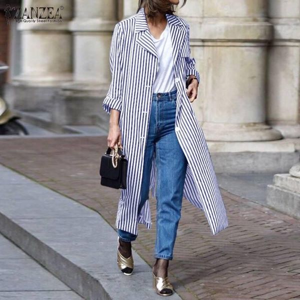 women's trench coats 2022 fashion striped blouse trend women laple coat casual button midi outwears female long sleeve cardigan, Tan;black
women's trench coats 2022 fashion striped blouse trend women laple coat casual button midi outwears female long sleeve cardigan, Tan;black