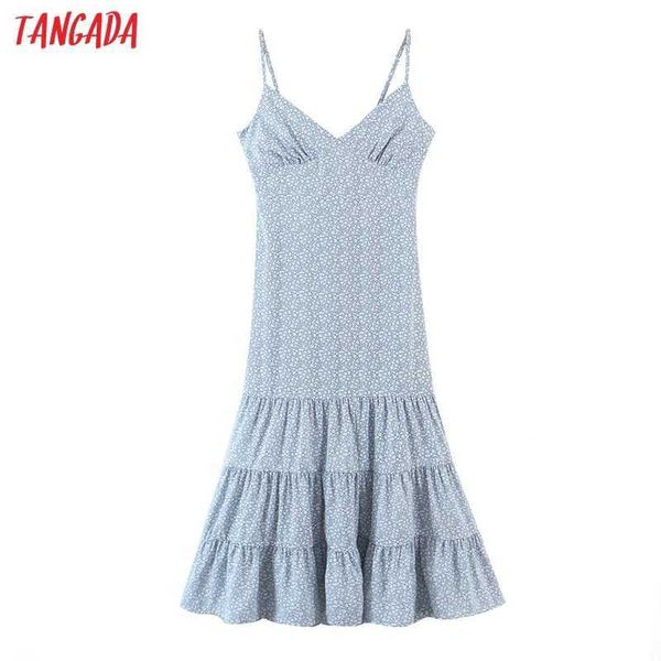tangada women blue flowers beach dress strap adjust sleeveless fashion lady back bow dresses vestido 1m20 210609, Black;gray
tangada women blue flowers beach dress strap adjust sleeveless fashion lady back bow dresses vestido 1m20 210609, Black;gray