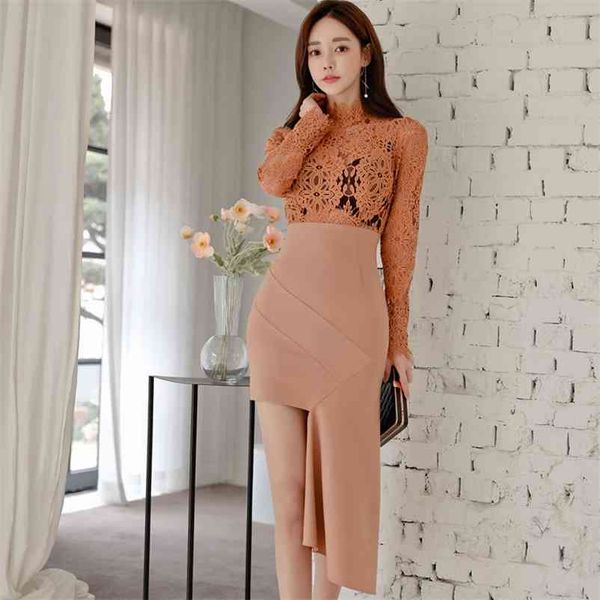 spring han edition splicing lace hollow out package hip aristocratic temperament cultivate one's morality dress 210530, Black;gray
spring han edition splicing lace hollow out package hip aristocratic temperament cultivate one's morality dress 210530, Black;gray