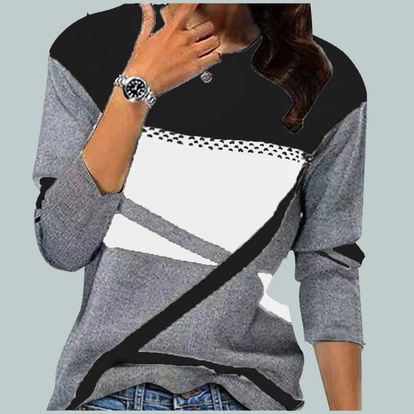 women's blouses & shirts femme 2021 autumn fashion o-neck pullover harajuku patchwork loose blouse women casual long sleeve shirt stre, White
women's blouses & shirts femme 2021 autumn fashion o-neck pullover harajuku patchwork loose blouse women casual long sleeve shirt stre, White
