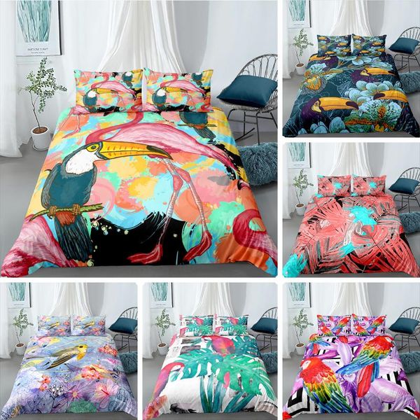 bedding sets 3d flamingo and palm leaf set 220x240 colorful printed duvet cover for home 2/3pcs king twin size comforter
bedding sets 3d flamingo and palm leaf set 220x240 colorful printed duvet cover for home 2/3pcs king twin size comforter