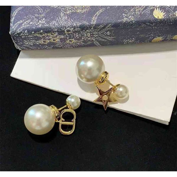 2021 luxury designer jewelry star same letter earrings size pearl small fragrance double temperament versatile ear clip 01, Silver
2021 luxury designer jewelry star same letter earrings size pearl small fragrance double temperament versatile ear clip 01, Silver
