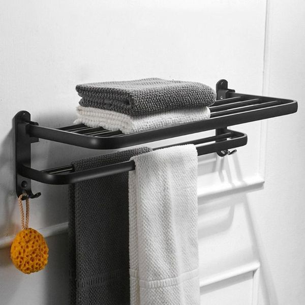 towel racks space aluminum black rack wall mounted folding holder storage shelf
towel racks space aluminum black rack wall mounted folding holder storage shelf