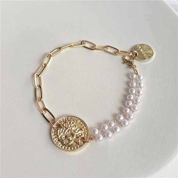 beaded, strands ghidbk original trendy vintage fashion style golden chain pearl plate bracelet for women cute girlfriend jewelry accessory g, Black
beaded, strands ghidbk original trendy vintage fashion style golden chain pearl plate bracelet for women cute girlfriend jewelry accessory g, Black