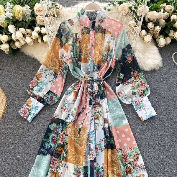 casual dresses lady elegant stand collar buckle lace-up high waist slim color plaid printed dress women vestidos de fiesta n673 0zph, Black;gray
casual dresses lady elegant stand collar buckle lace-up high waist slim color plaid printed dress women vestidos de fiesta n673 0zph, Black;gray