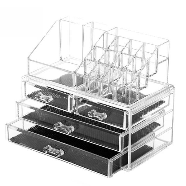 hooks & rails acrylic transparent makeup organizer large capacity cosmetic storage box deskjewelry nail polish drawer container
hooks & rails acrylic transparent makeup organizer large capacity cosmetic storage box deskjewelry nail polish drawer container