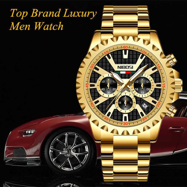 nibosi men watches fashion gold luxury quartz wristwatch famous waterproof chronograph military watch relogio masculino 210728, Slivery;brown
nibosi men watches fashion gold luxury quartz wristwatch famous waterproof chronograph military watch relogio masculino 210728, Slivery;brown