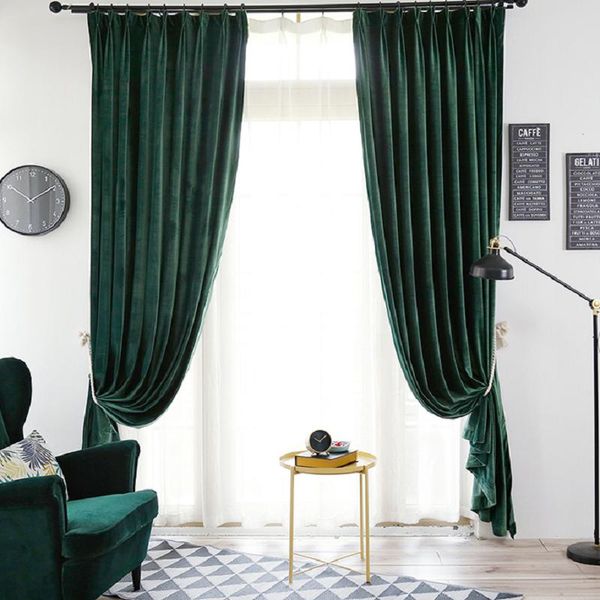 curtain & drapes luxury velvet curtains for living dining room bedroom nordicsilk thick shading high-end retro dark green
curtain & drapes luxury velvet curtains for living dining room bedroom nordicsilk thick shading high-end retro dark green