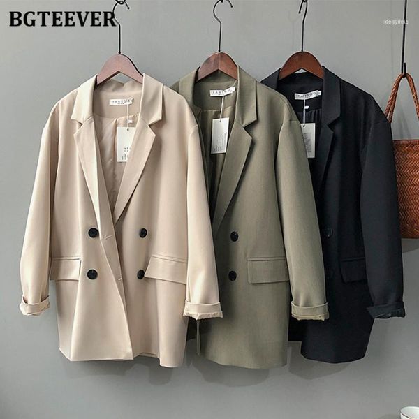 women's suits & blazers bgteever chic ladies long sleeve double breasted jackets 2021 autumn winter elegant solid women blazer office f, White;black
women's suits & blazers bgteever chic ladies long sleeve double breasted jackets 2021 autumn winter elegant solid women blazer office f, White;black