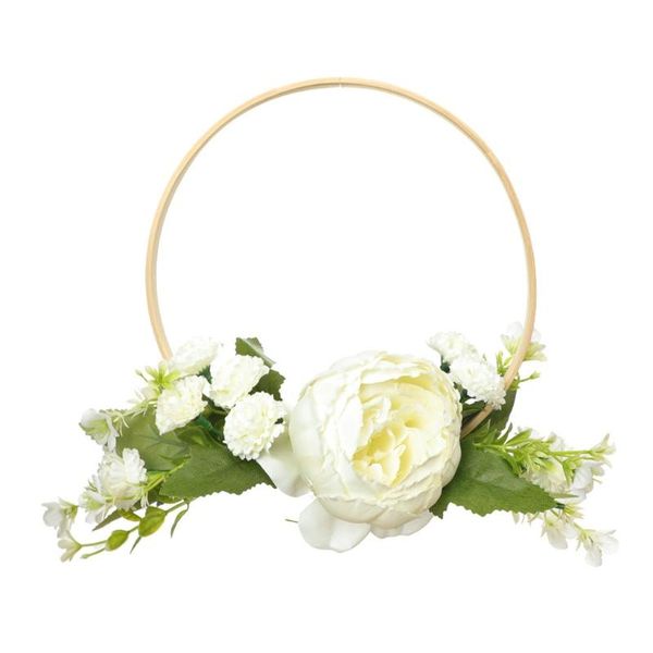 decorative flowers & wreaths bamboo ring artificial peony flower wreath handmade floral garland for front door wall wedding party farmhouse
decorative flowers & wreaths bamboo ring artificial peony flower wreath handmade floral garland for front door wall wedding party farmhouse