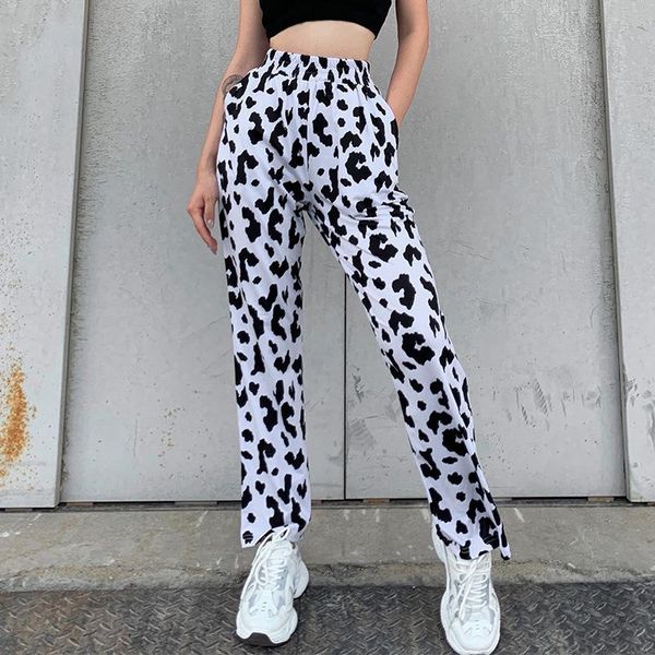 summer 2021 versatile sports and leisure cow sweatshirt pants woman women's & capris, Black;white
summer 2021 versatile sports and leisure cow sweatshirt pants woman women's & capris, Black;white