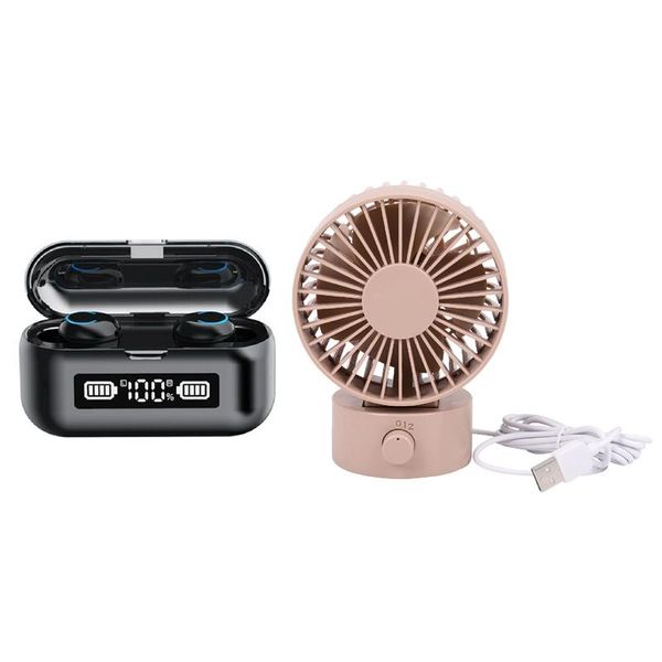 electric fans mini portable quiet usb desk fan (pink) & wireless headphones bluetooth 5.1 earphone
electric fans mini portable quiet usb desk fan (pink) & wireless headphones bluetooth 5.1 earphone