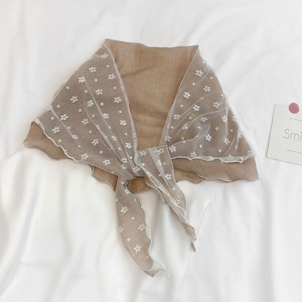 scarves ins french lace stitched cotton scarf women spring summer autumn retro small shawl triangle, Blue;gray
scarves ins french lace stitched cotton scarf women spring summer autumn retro small shawl triangle, Blue;gray