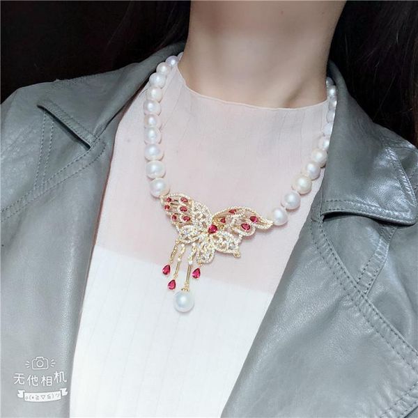 hand knotted 10-11mm white freshwater cultured pearl micro inlay zircon accessories pendant sweater necklace long 45cm chains, Silver
hand knotted 10-11mm white freshwater cultured pearl micro inlay zircon accessories pendant sweater necklace long 45cm chains, Silver