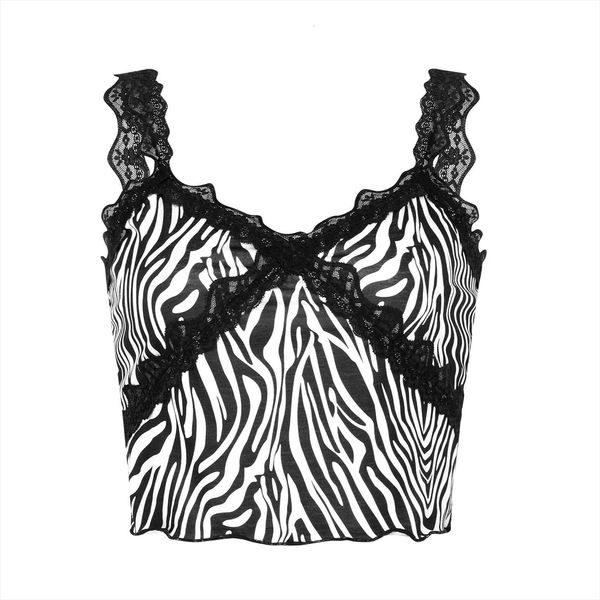 zebra stripe pattern camisole womens tank v neck lace trim patchwork slim wild chic stylish exposed navel suspender, White
zebra stripe pattern camisole womens tank v neck lace trim patchwork slim wild chic stylish exposed navel suspender, White