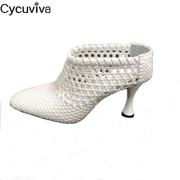 dress shoes summer weave leather ankle sandals women cut out mules kitten heels woman black white runway rome
dress shoes summer weave leather ankle sandals women cut out mules kitten heels woman black white runway rome